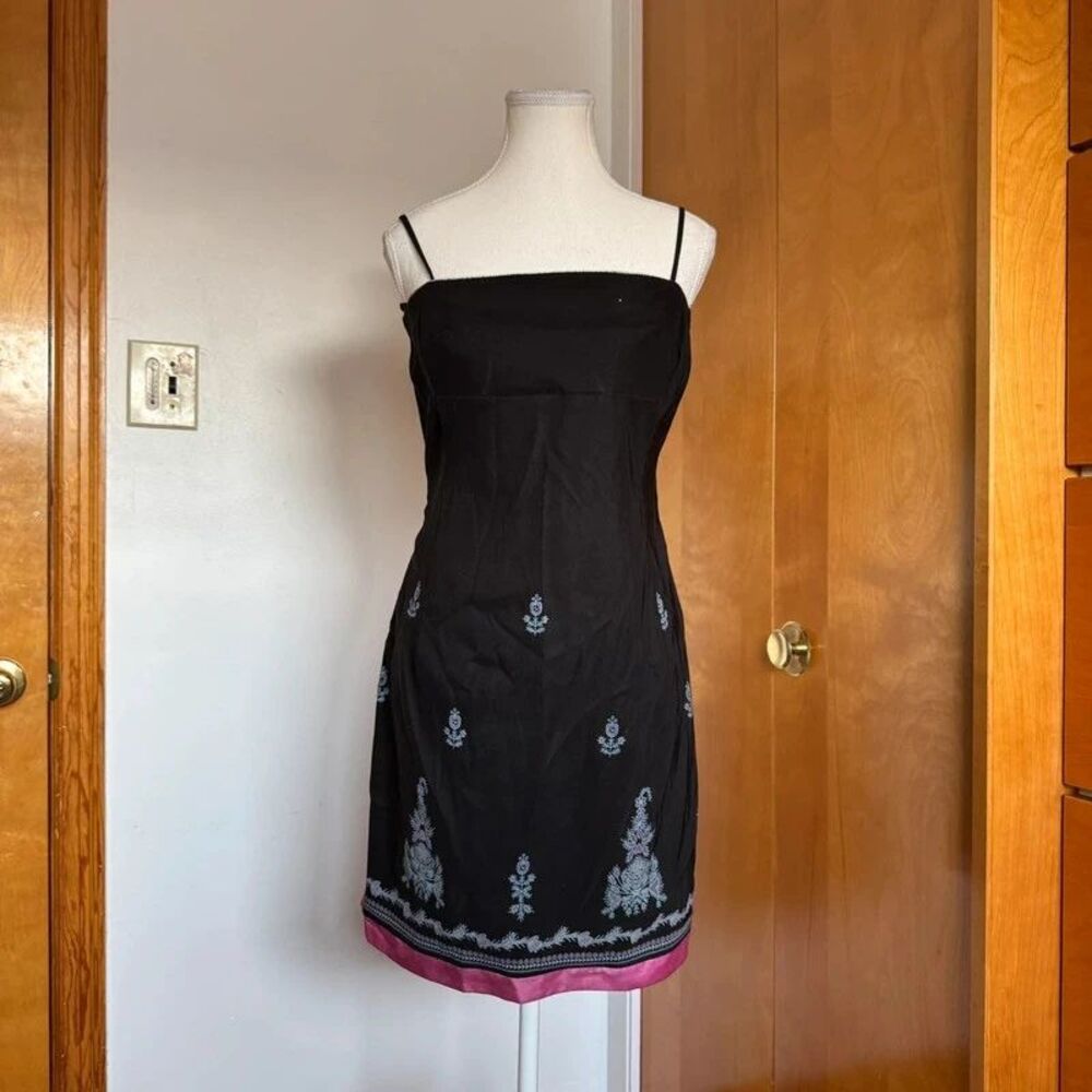 Vintage City Triangles black mini dress